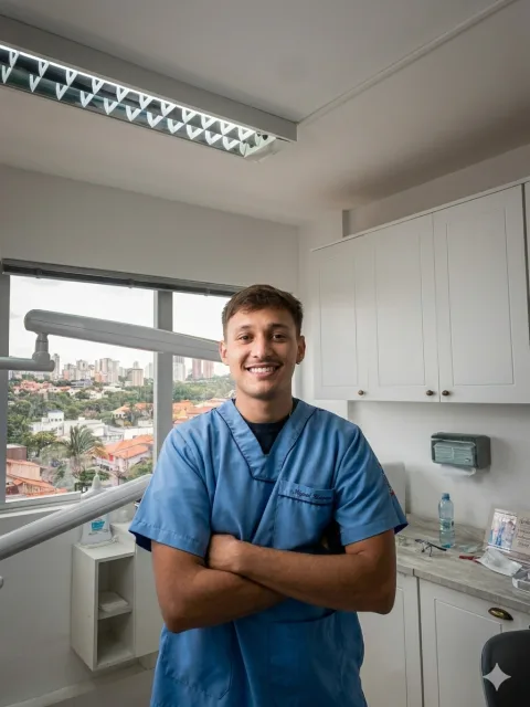 Profissional da clínica Luminar em atendimento